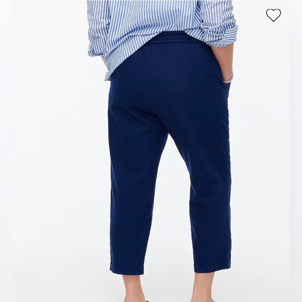 J.Crew Linen-cotton Drawstring Pant - Picture 3 of 7